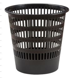 OUTLET - Paperera plàstic reixeta Faibo 16 l Negra