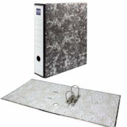 OUTLET - Arxivador palanca Plus Office A4 75mm Negro Jaspeado
