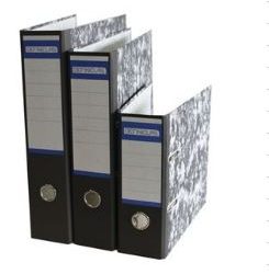 OUTLET - Arxivador palanca Definiclas jaspiat Negre Fº amb rado llom 70 mm