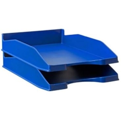 OUTLET - Safata sobretaula Blau mar Archivo 2000. Apilables en tres posicions. Mides 34,5 x 25,5 x 6