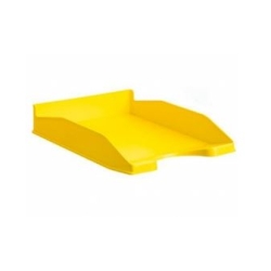 OUTLET - Safata sobretaula Groga Archivo 2000. Apilables en tres posicions. Mides 34,5 x 25,5 x 6 cm