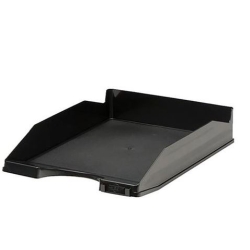 OUTLET - Safata plàstic Negra Faibo Apilable Mides: 350x250x65mm