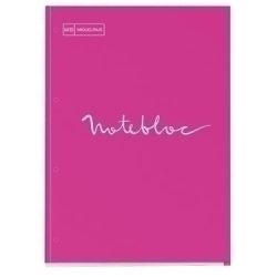 Recanvi Miquelrius Emotions Notebook 1 A4 80H 90G Reciclat Encolat 4 Trepants Quadric.5X5 Magenta