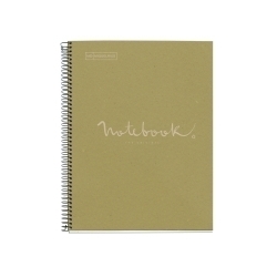 Bloc Miquelrius Emotions Notebook 1 Micro.Tapa Dura A4 80H 90G Quadr.5X5 Ecolaverde