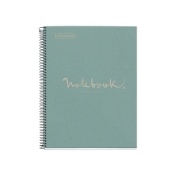 Bloc Miquelrius Emotions Notebook 1 Micro.Tapa Dura A4 80H 90G Quadr.5X5 Ecoblau