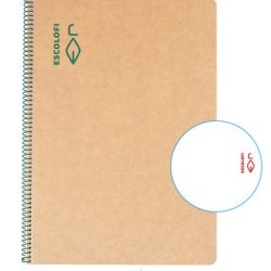 Bloc Escolofi Tapa Dura A4 100H Llis 80G Ecològic