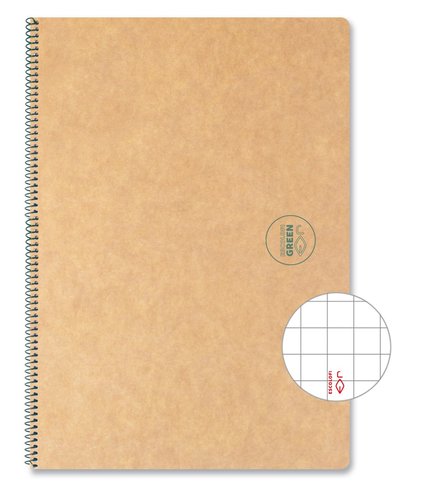 Bloc Escolofi Tapa Dura A4 100H Quadrícula 5X5 80G Ecològic