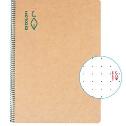 Bloc Escolofi Tapa Dura A4 100H Dots 80G Ecològic