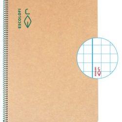 Bloc Escolofi Green Tapa Dura A4 50H Quadric.5X5 80G Reciclat Amb Marge Verd