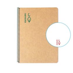 Bloc Escolofí Green Tapa Dura A5 50H Llis 80G Reciclat Verd