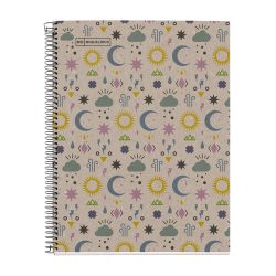 Bloc Miquelrius Notebook 1 Tapa Dura Carton Reciclat A4 80H Ecomystic Cuadric.5X5