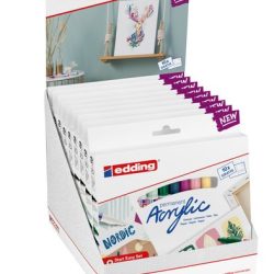 Marcador Acrylic Edding Assortiment Expositor De 9