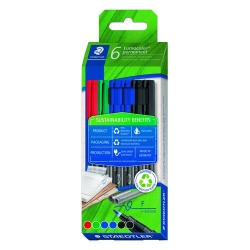 Retolador Permanent Staedtler 318 Ressò Lumocolor (F) Caixa De 6