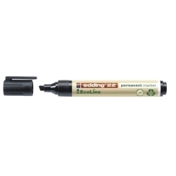 Marcador Permanent Edding 22 Ecoline Bisel·lat Negre