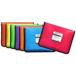 Carpeta Portadocuments Grafoples Pp Blackline A4+ Amb Cremallera Groc