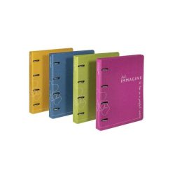 Carpeta D'Anelles Fitxer Immagine Carton Reciclat A4 4 An.Mixtes 35Mm Mostassa