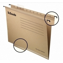 Carpeta Penjoll Esselte Cart.Visor Superior Rig."V" Kraft 230G Fº Paquet De 50