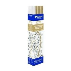 Papel De Embalar Kraft Rollo Sadipal Natura  1X3M Expositor De 24 (18X Marrón - 6X Blanco)