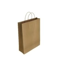 Bossa De Paper Andina Kraft Verjurat 32X40X14 Cm Reciclat/Natural Paquet De 50