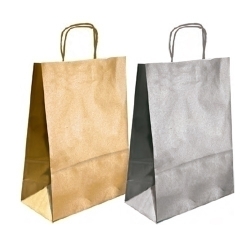Bossa De Paper Andina Kraft Llis 32X40X14 Cm Or Paquet De 50