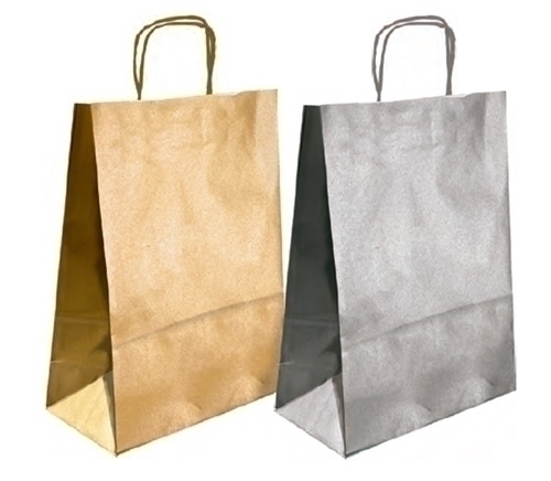 Bossa De Paper Andina Kraft Llis 32X40X14 Cm Or Paquet De 50