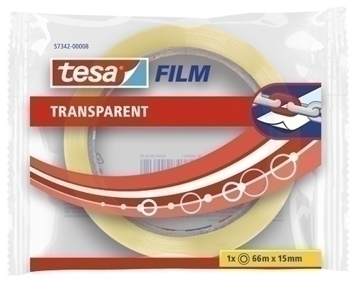 Cinta Adhesiva Tesa Transparent Rollo 66X15