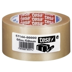 Cinta De Embalaje Tesa Pvc Extra Fuerte Rugoso Rollo 66X50 Transparente