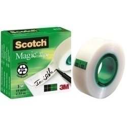 Cinta Adhesiva Scotch Magic Invisible Rollo 33X19