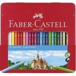 Llapis De Colors Faber-Castell Estoig De Metall De 24