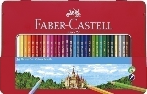 Llapis De Colors Faber-Castell Estoig De Metall De 36