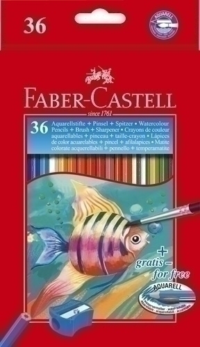 Llapis Aquarel·lables Faber-Castell Estoig De 36