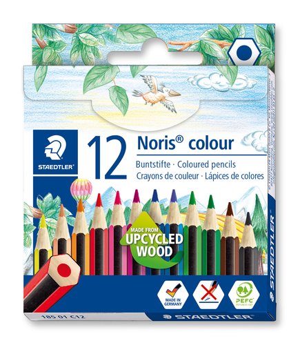 Llapis De Colors Staedtler 185 Noris Colour Wopex Curts Estoig De 12