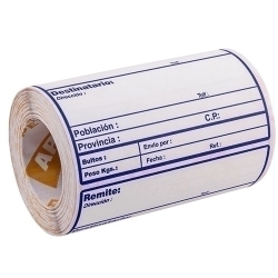 Etiquetes Enviament Apli 82X109 Mm Rotllo 200 Uts. Amb Dades (00324)