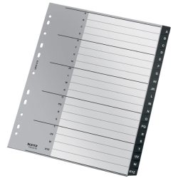 Indice Leitz Pp Recycle AZ A4+ Pestanyes 1-20 11 Trepants Negre