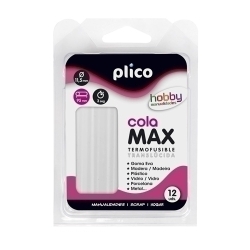 Cola Termofusible En Barra Plico Max Blister De 12