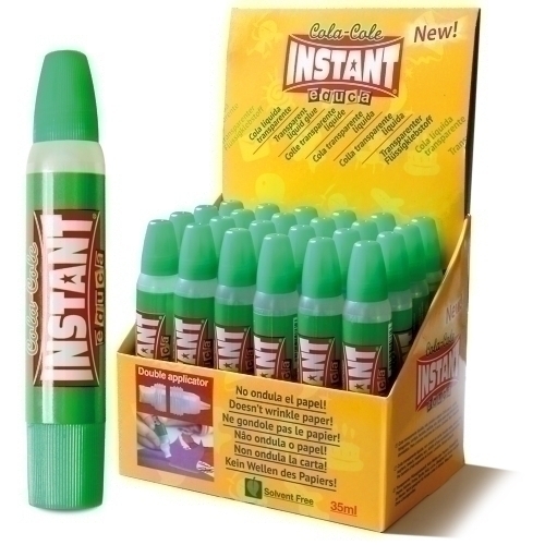 Cola Transparente Instant Doble Aplicador Cola-Cole 35Ml