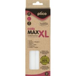 Cola Termofusible En Barra Plico Max Xl Ø 11,5Mm X 200Mm 80% Reciclado Blister De 12
