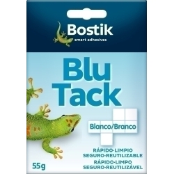 Massilla Adhesiva Blu-Tack Blanc Quartejat