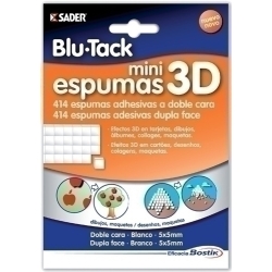 Adhesiu Blu-Tack Mini Escumes 3D
