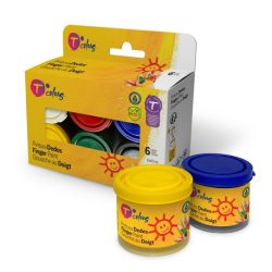 Pintura De Dedos Tcolors 40 Ml Estuche Surtido De 6