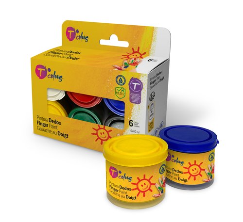 Pintura De Dits Tcolors 40 Ml Estoig Assortiment De 6