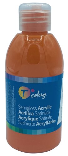 Pintura Acrilica Tcolors 250 Ml (Botella) Taronja