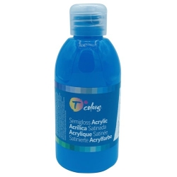 Pintura Acrilica Tcolors 250 Ml (Botella) Cyan