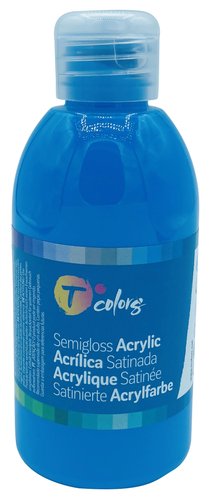 Pintura Acrilica Tcolors 250 Ml (Ampolla) Cyan