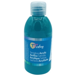 Pintura Acrilica Tcolors 250 Ml (Ampolla) Verd Fosc