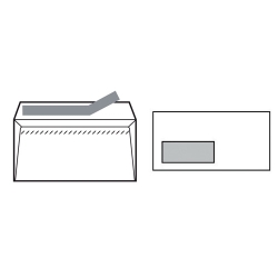 Sobre Sam 110X220 Blanc 90G Open V.Izda.(Silicona) Caixa De 500