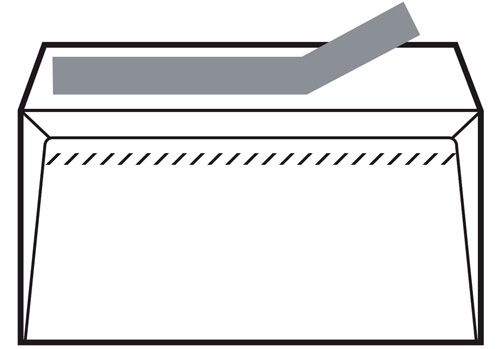 Sobre Sam 110X220 Blanc 90G Open (Silicona) Caixa De 500
