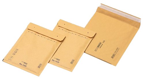 Sobre-Bossa Ecomax 100% Paper Nº16 Marró 220X340 Granel Caixa De 100