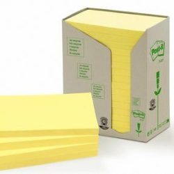 Taco Notas Post-It Reciclados Amarillos 655/1T Torre 16 Blocs 100 Hjs