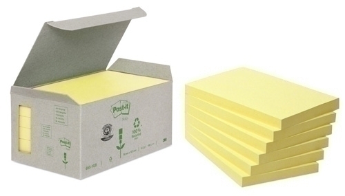 Taco Notes Post-It Reciclats 655 76X127 Groc 100H Torre De 6